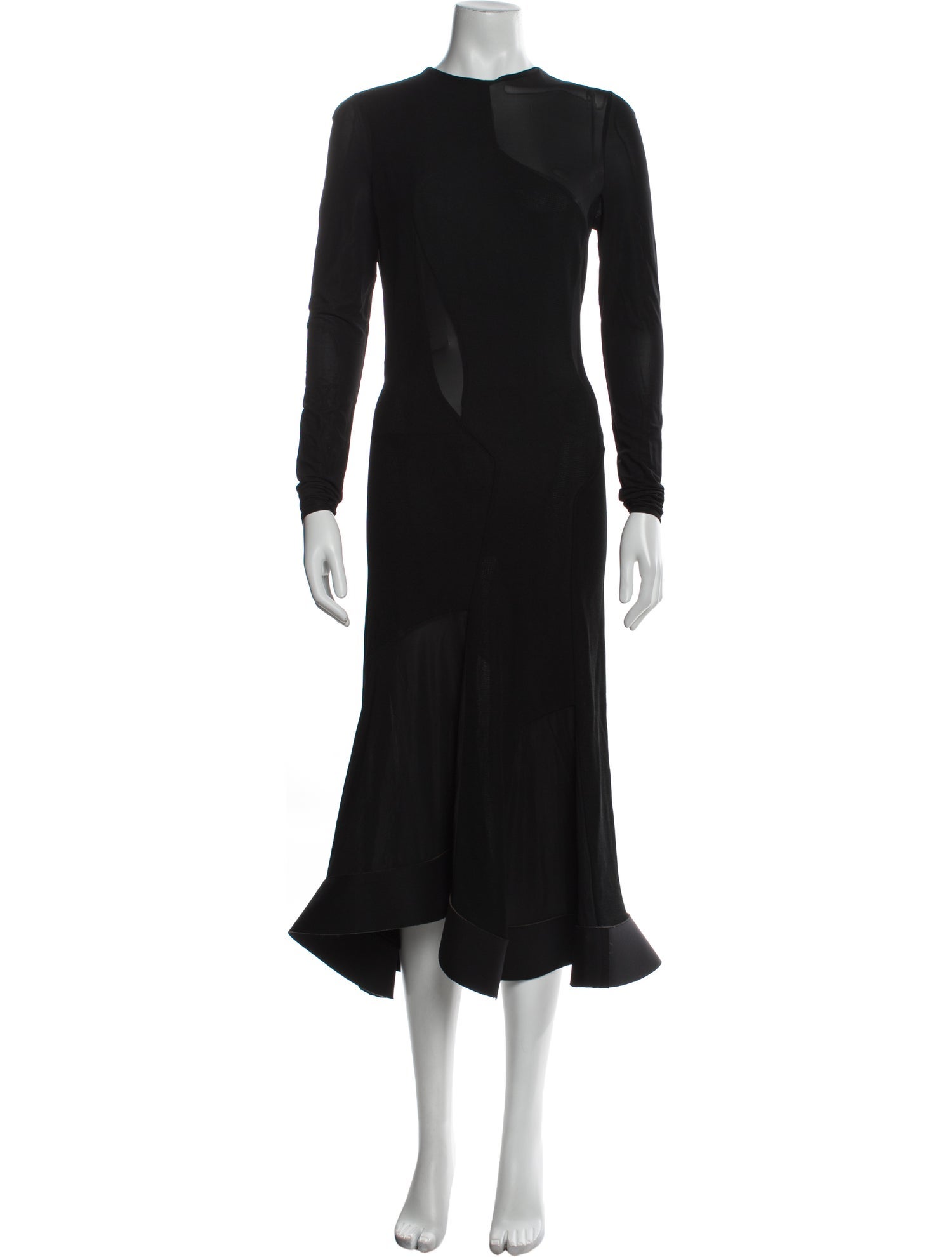 Esteban Cortazar Crew Neck Midi Length Dress