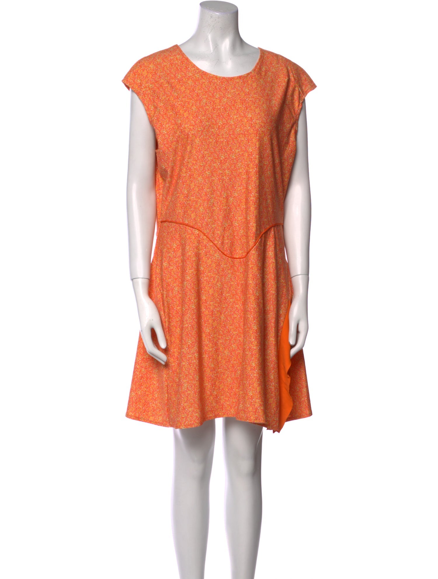 Esteban Cortazar Scoop Neck Mini Dress