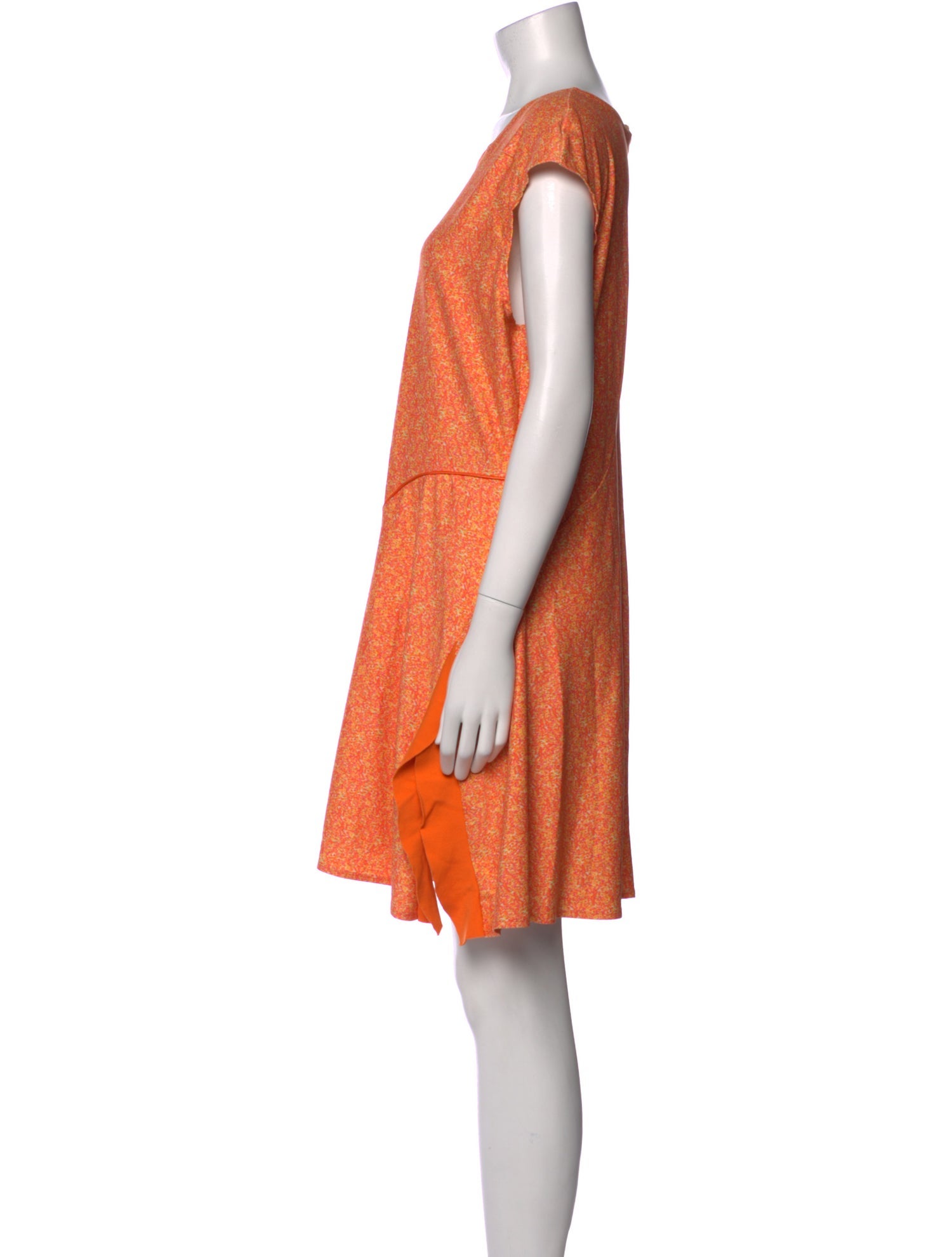 Esteban Cortazar Scoop Neck Mini Dress