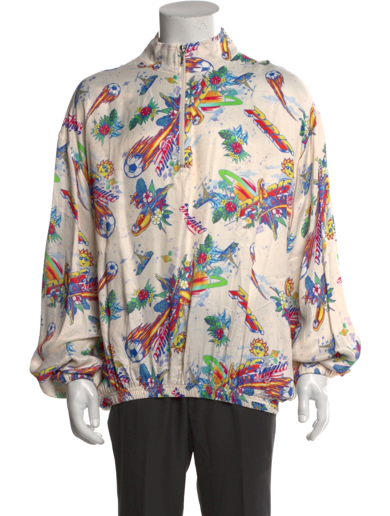 Esteban Cortazar Floral Print Long Sleeve Shirt w/ Tags