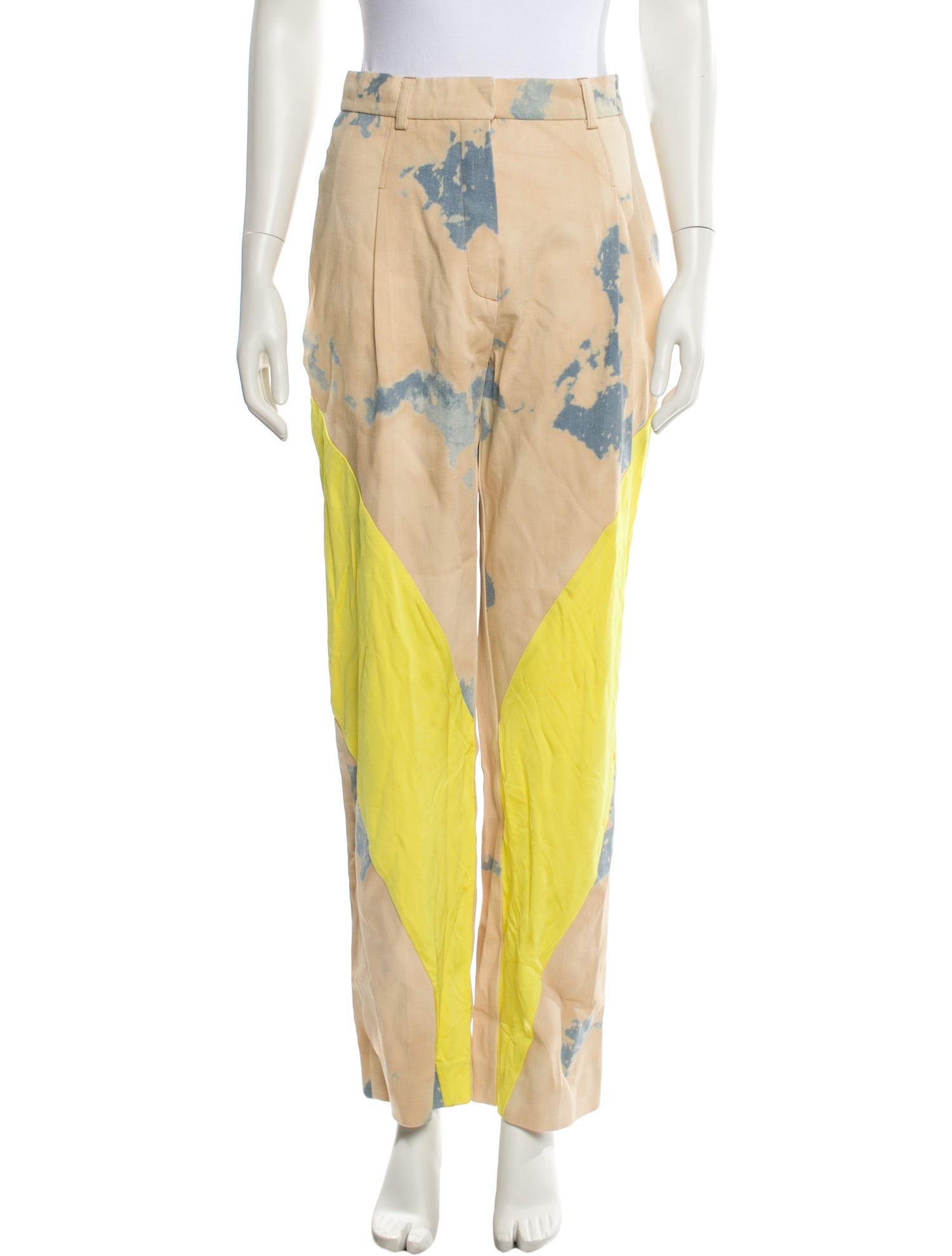 Esteban Cortazar Tie-Dye Print Straight Leg Pants