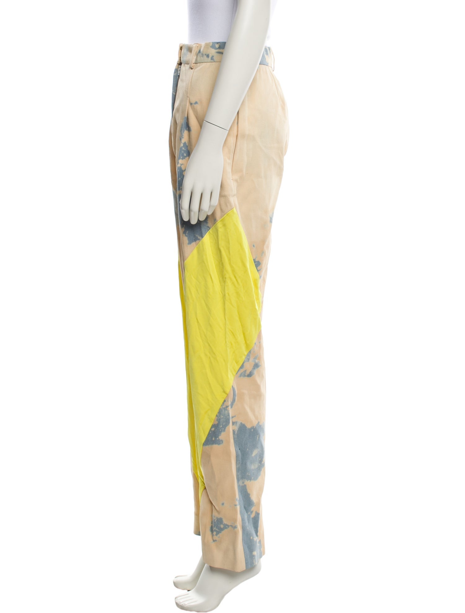 Esteban Cortazar Tie-Dye Print Straight Leg Pants
