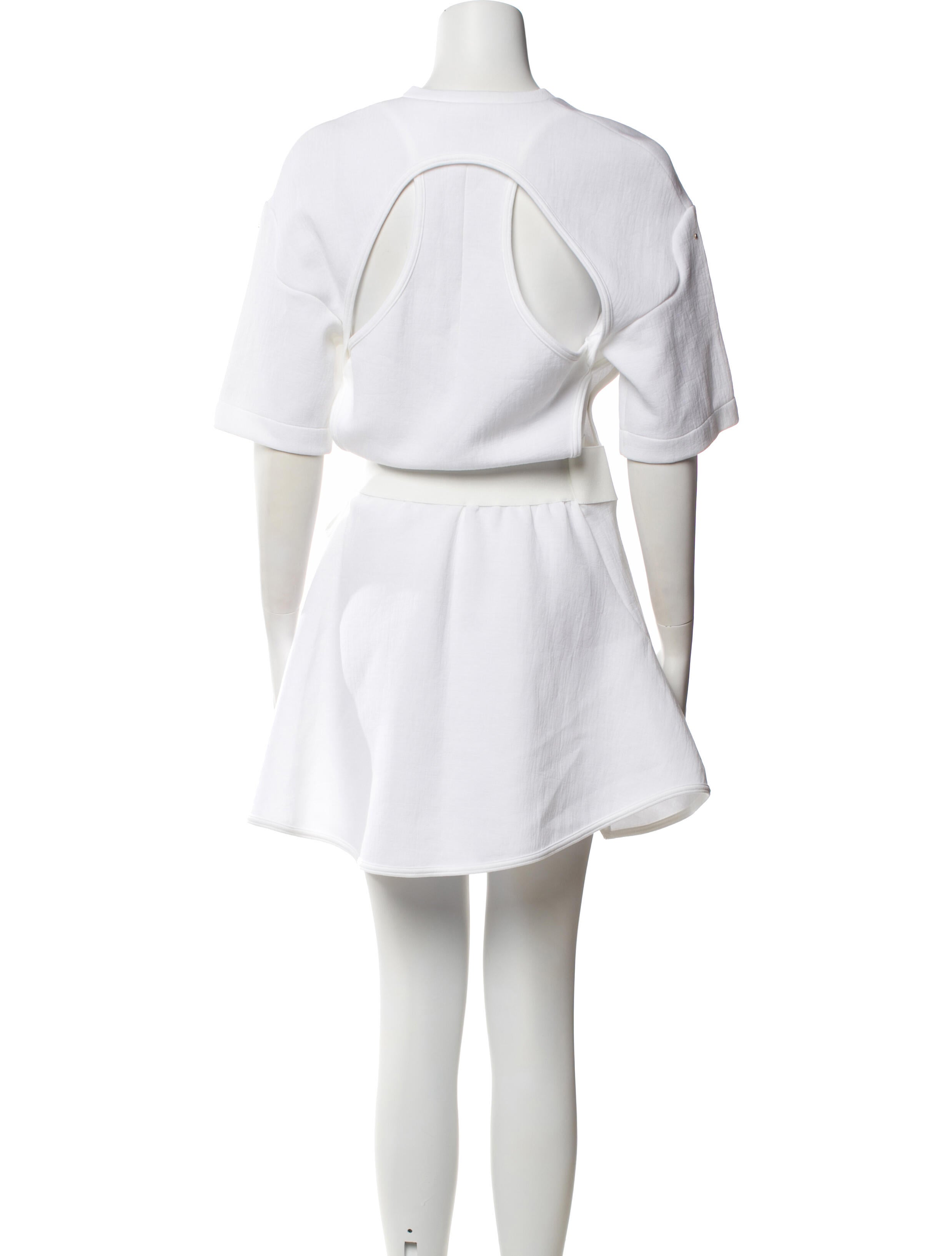 Esteban Cortazar Crew Neck Mini Dress