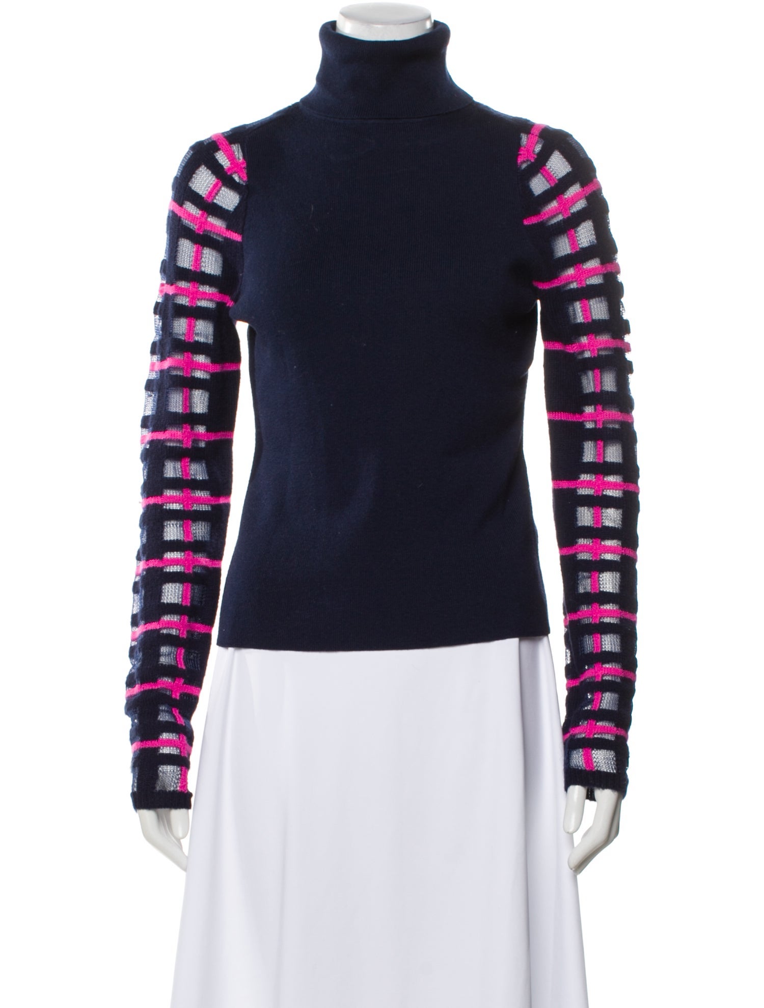 Esteban Cortazar Striped Turtleneck Sweater