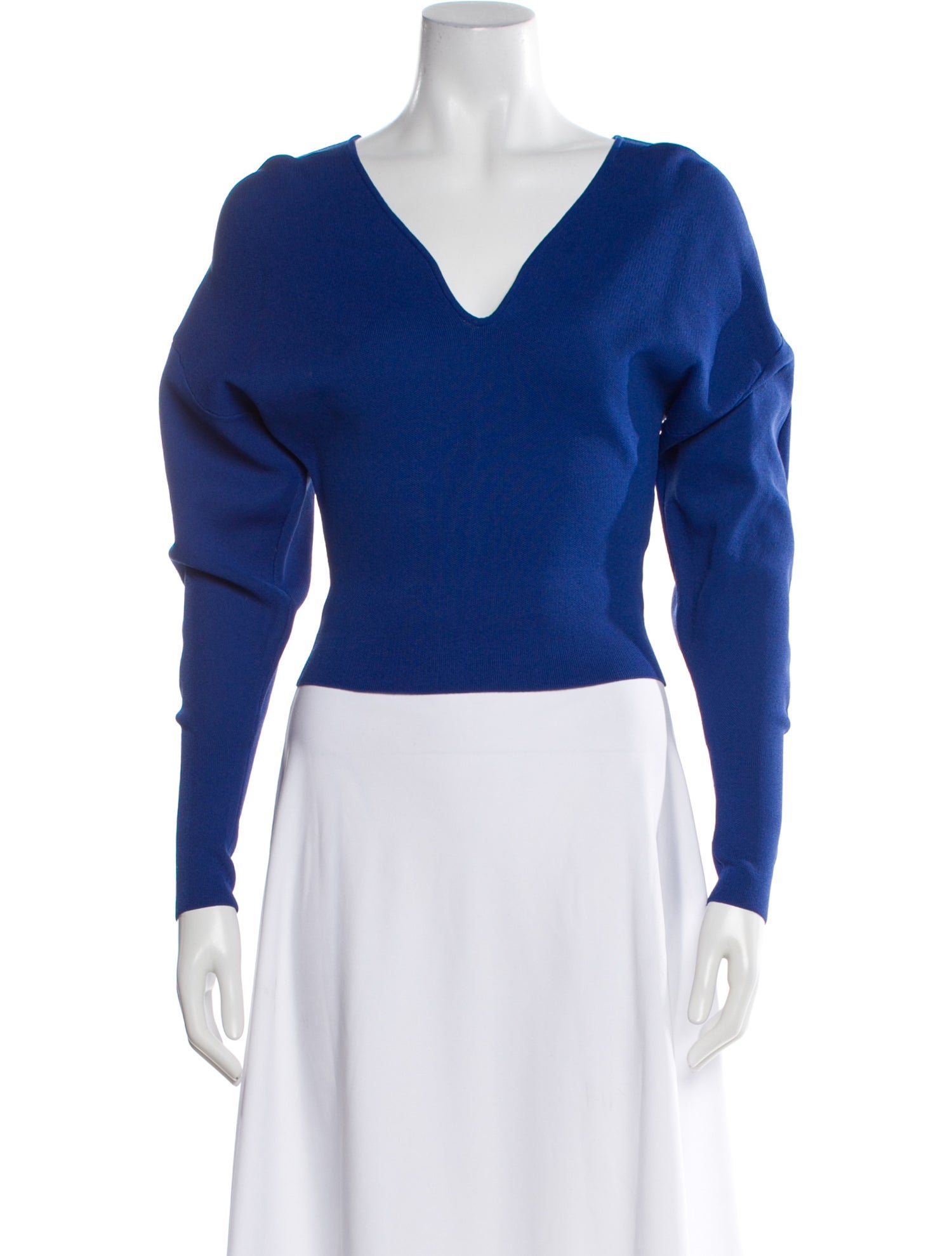 Esteban Cortazar V-Neck Long Sleeve Top