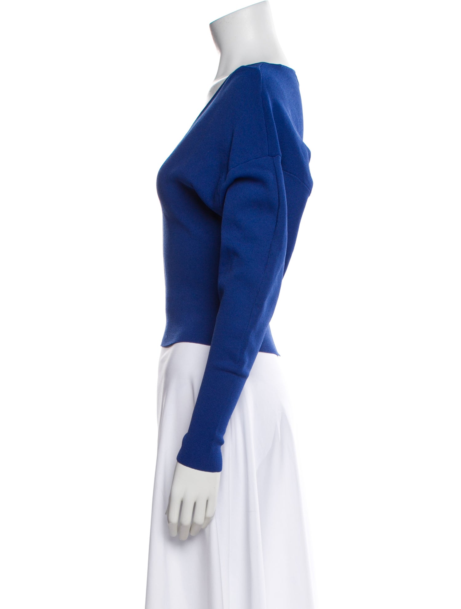 Esteban Cortazar V-Neck Long Sleeve Top