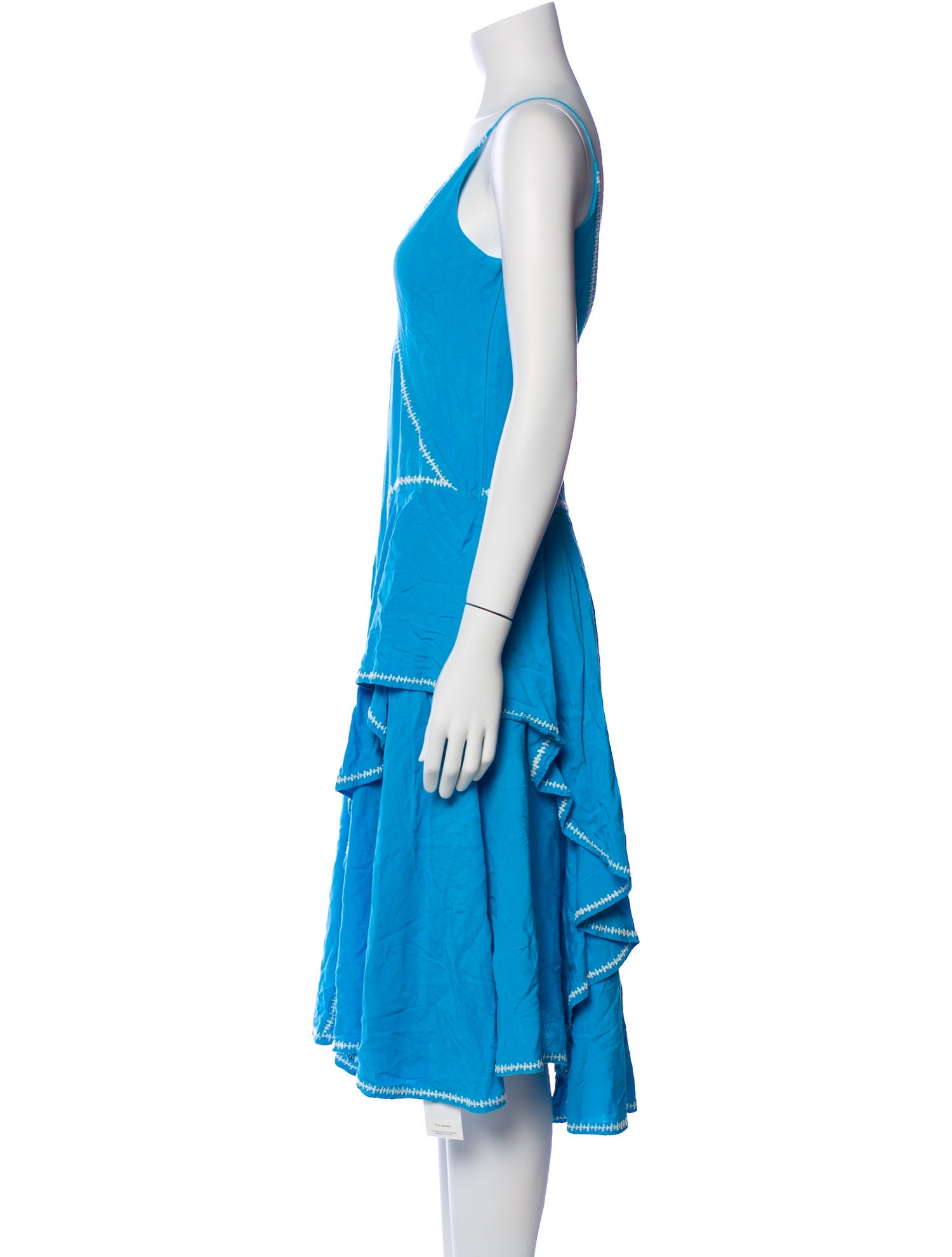 Esteban Cortazar Linen Midi Length Dress