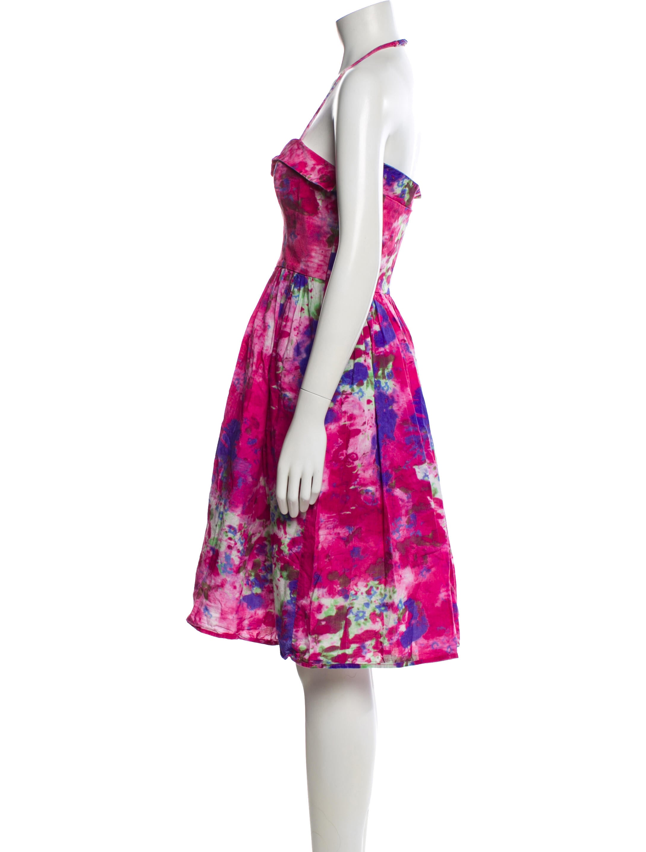 Esteban Cortazar Printed Midi Length Dress