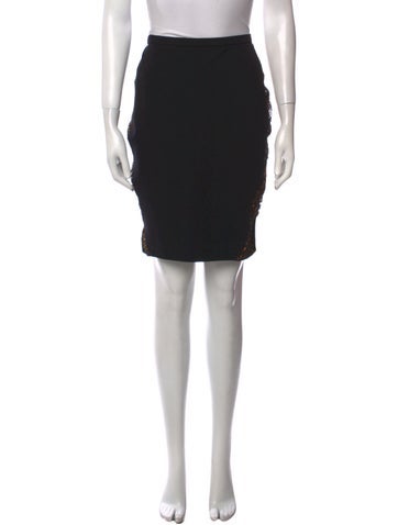 Emilio Pucci Skirts Embroidered Accent Knee-Length Skirt US 10 | L