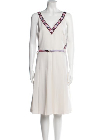 Emilio Pucci Dresses Virgin Wool Midi Length Dress US 10 | L