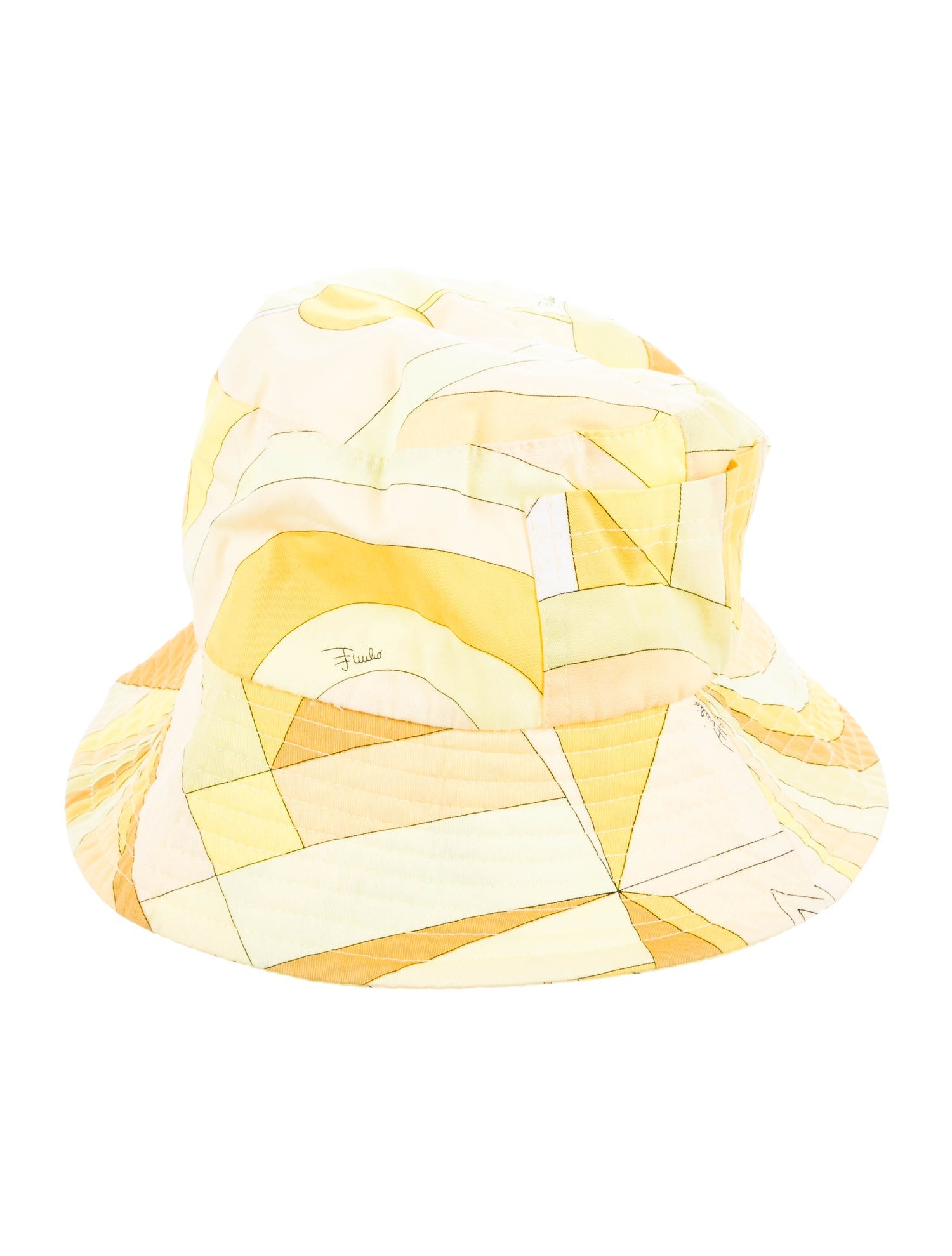 Emilio Pucci Bucket Hat - Yellow Hats, Accessories - EMI119086