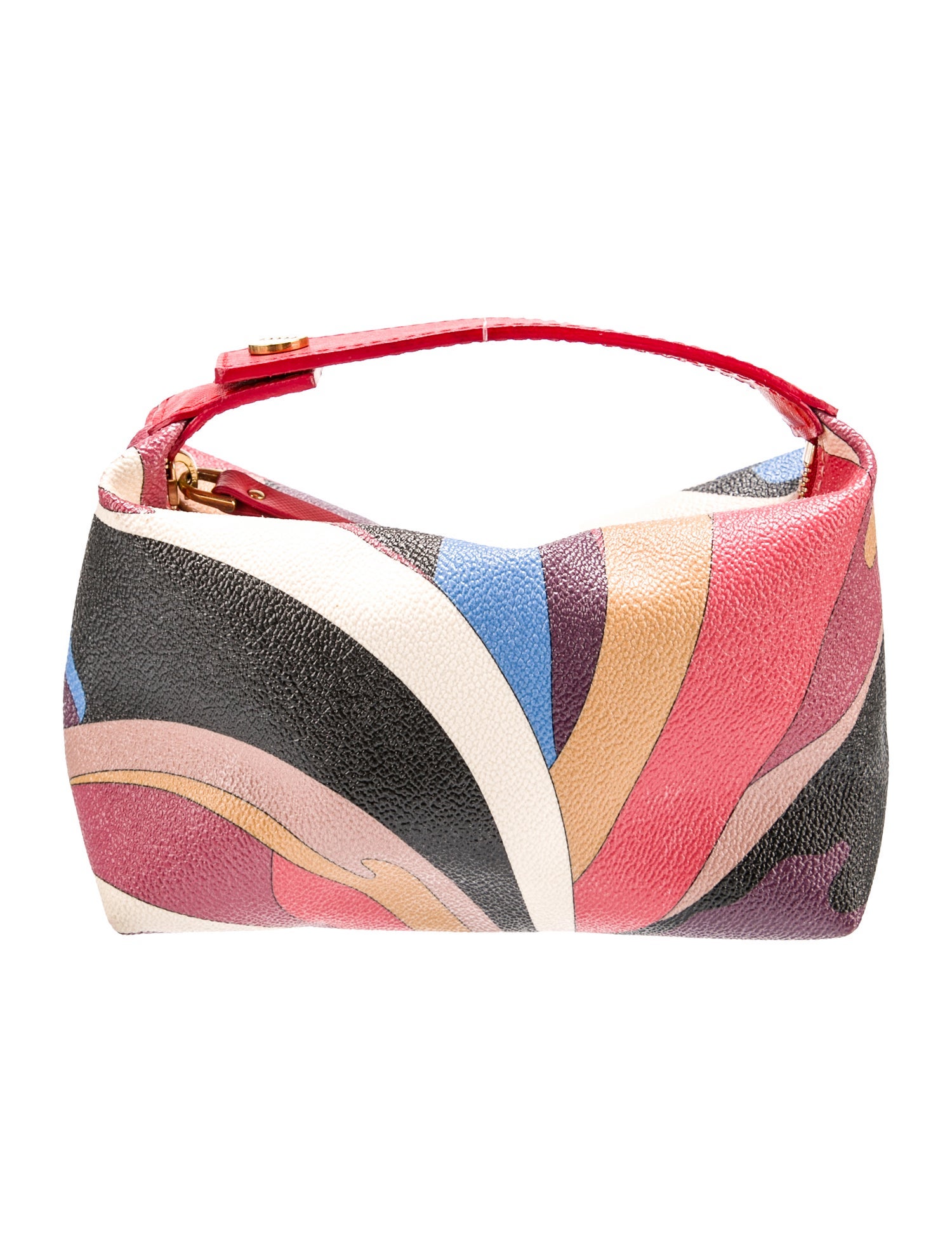 Emilio Pucci Coated Canvas Clutch Bag - Neutrals Clutches