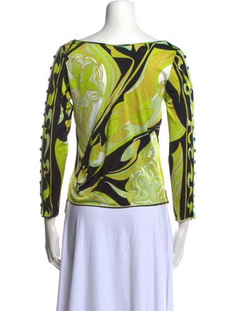 Emilio Pucci Late 1980's - Early 1990's Printed T-Shirt