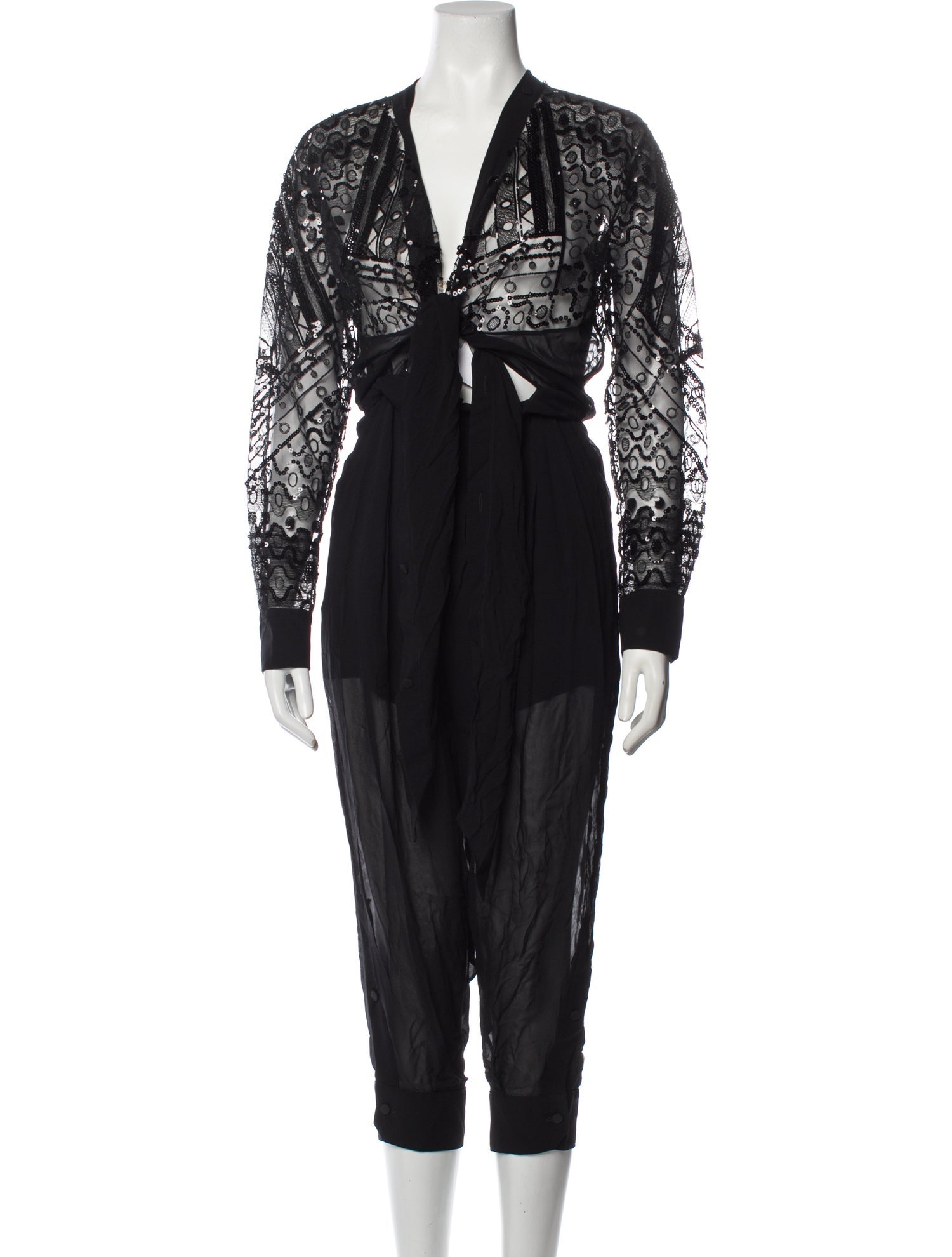 Emilio Pucci Plunge Neckline Jumpsuit