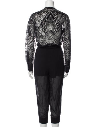 Emilio Pucci Plunge Neckline Jumpsuit