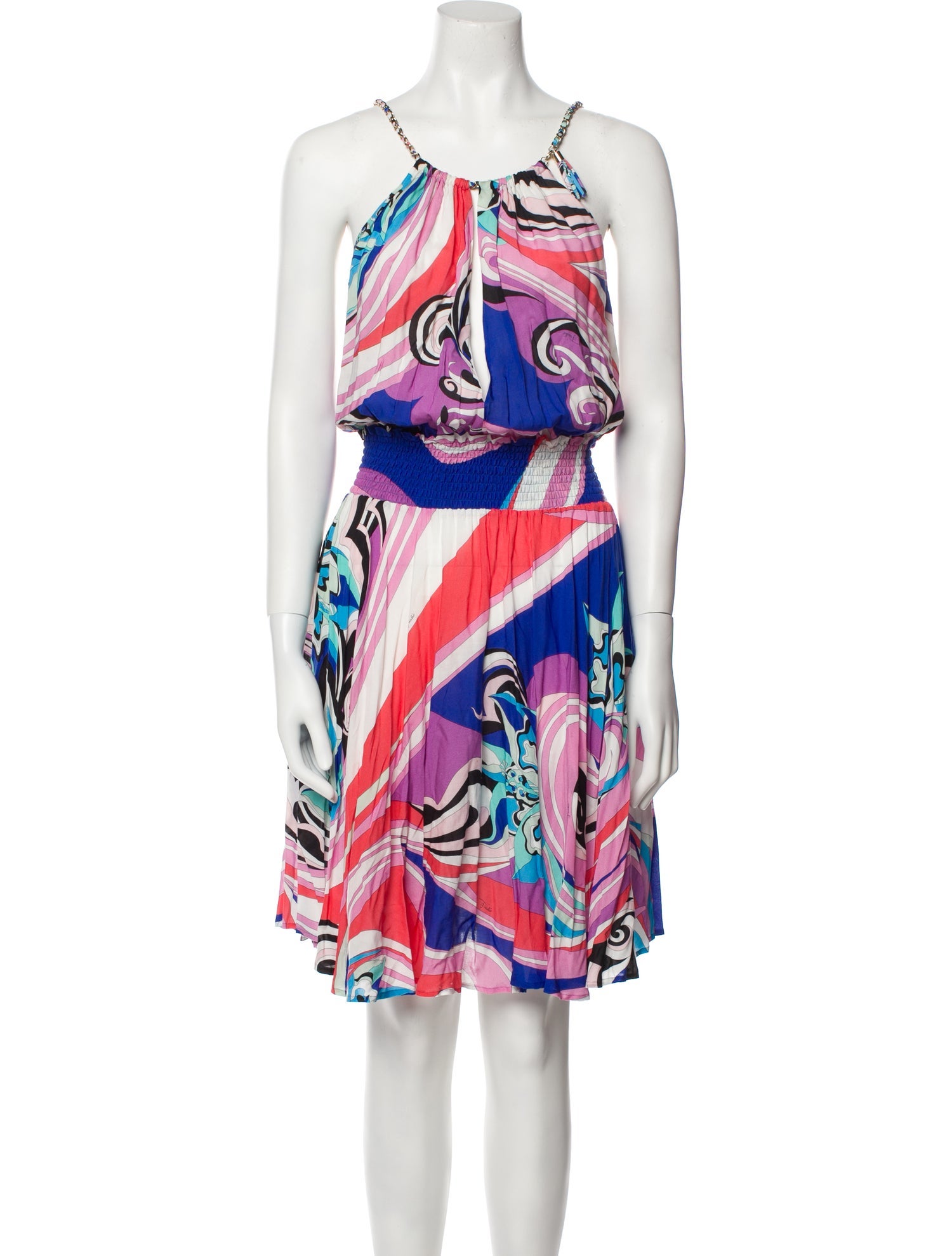 Emilio Pucci Silk Knee-Length Dress