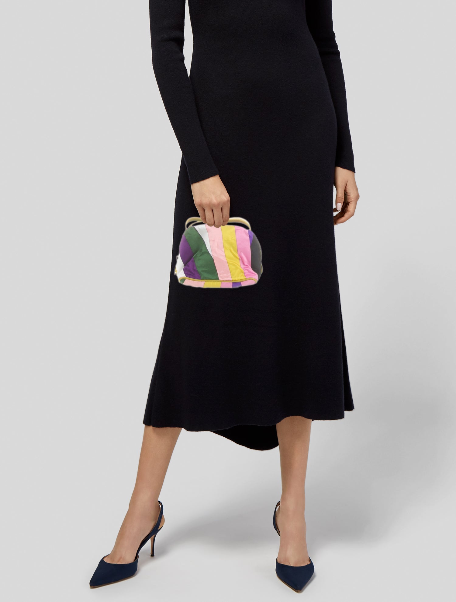 Emilio Pucci Nylon Top Handle Bag