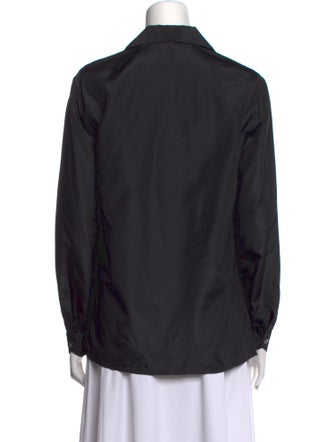 Emilio Pucci Silk Long Sleeve Button-Up Top