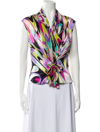 Emilio Pucci Silk Printed Blouse