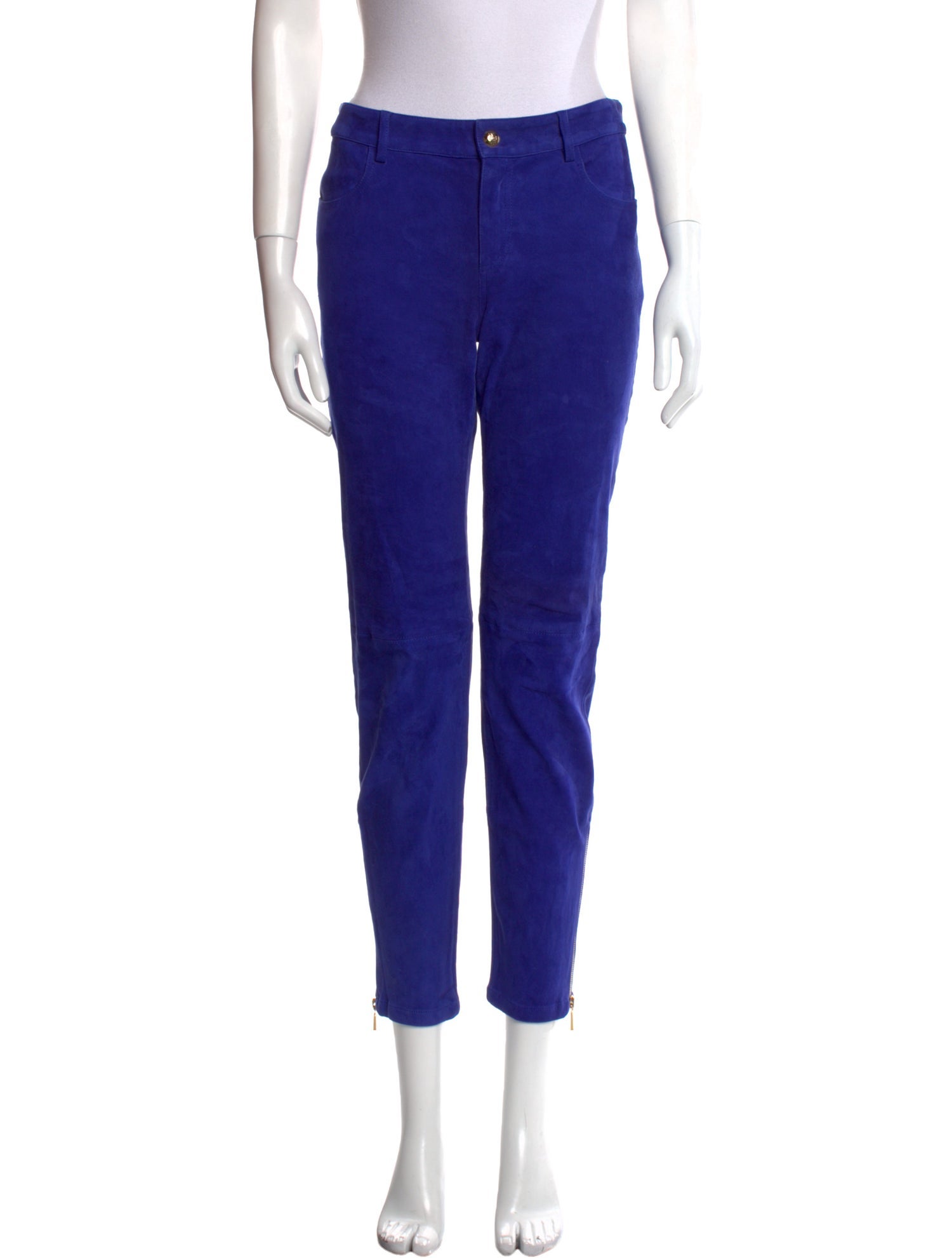 Emilio Pucci Lambskin Straight Leg Pants