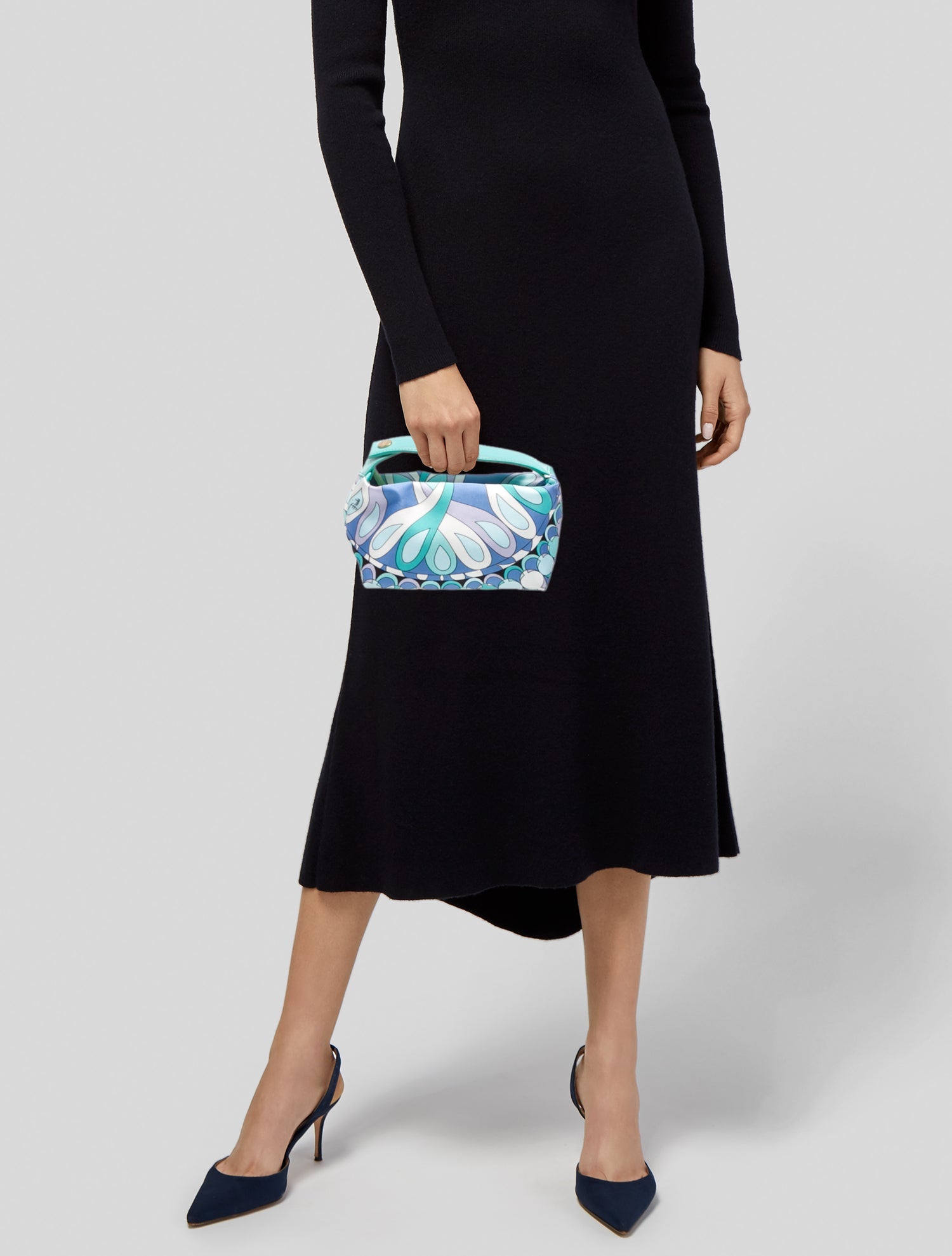 Emilio Pucci Nylon Top Handle Bag