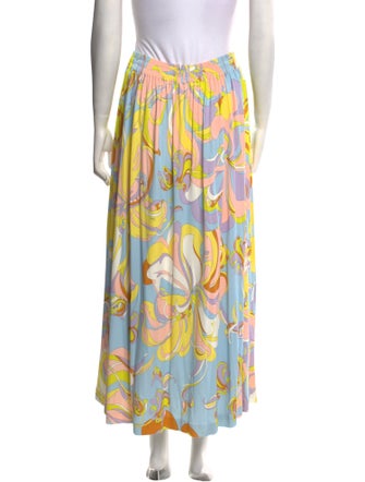 Emilio Pucci Silk Midi Length Skirt