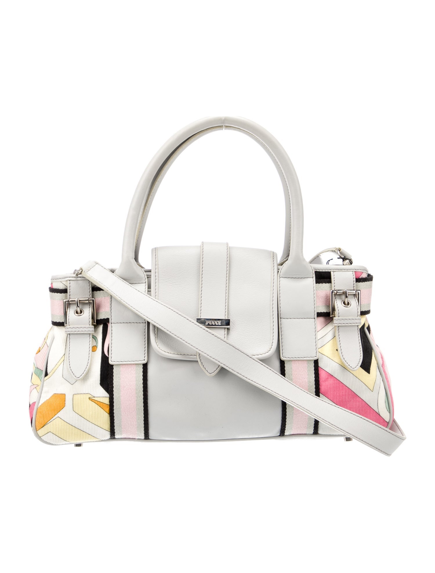 Emilio Pucci Leather Top Handle Bag