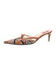 Emilio Pucci Satin Printed Mules