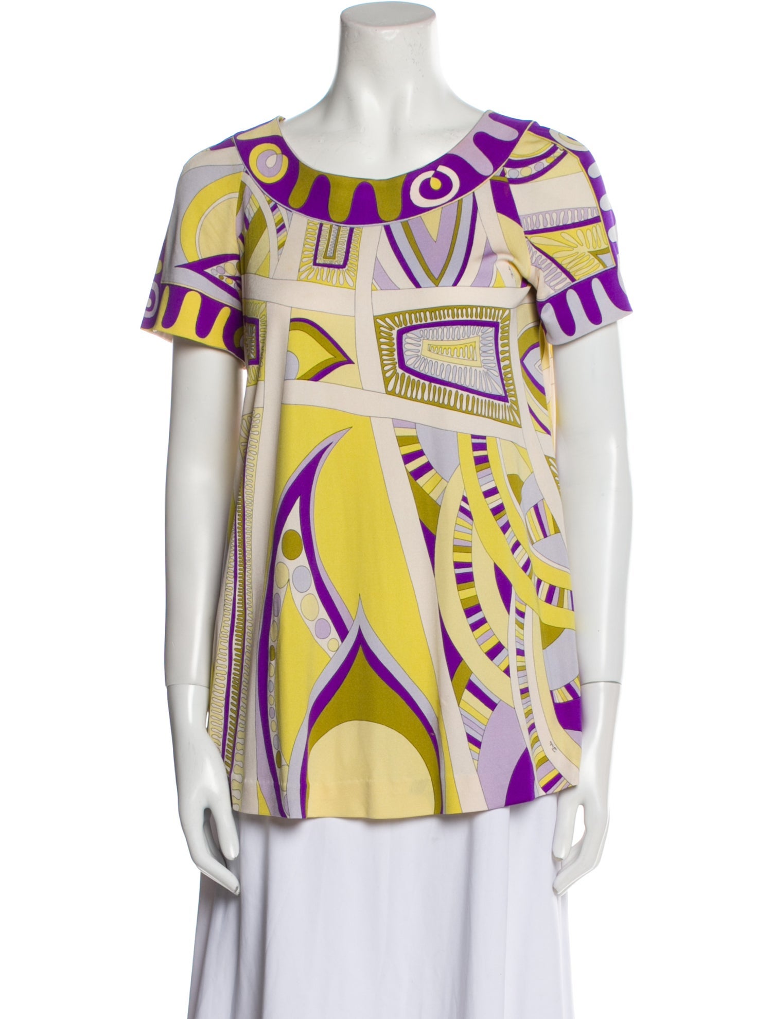 Emilio Pucci Printed Scoop Neck T-Shirt