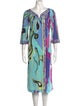Emilio Pucci Printed Midi Length Dress