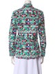 Emilio Pucci Printed Long Sleeve Button-Up Top