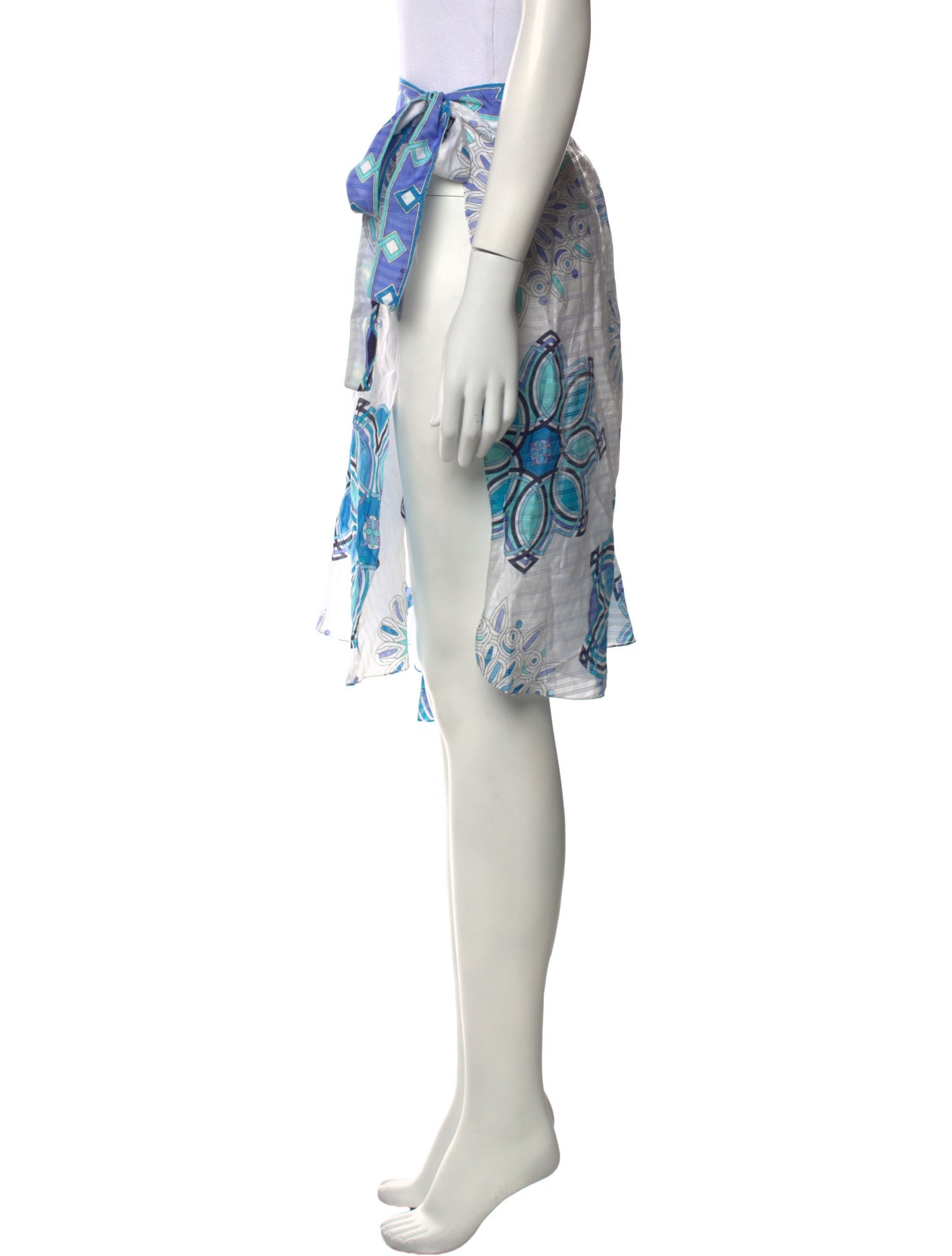 Emilio Pucci Floral Print Knee-Length Skirt