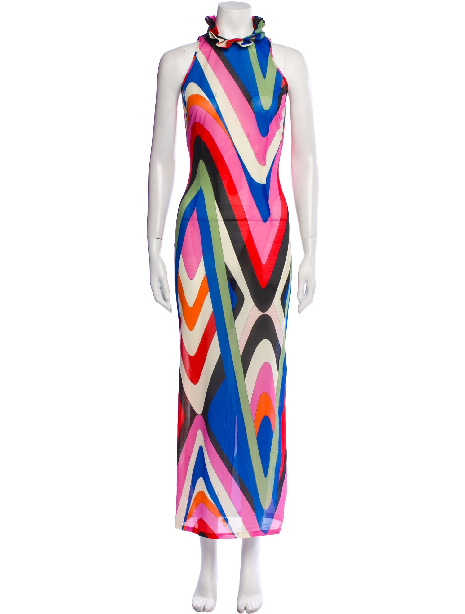Emilio Pucci Printed Long Dress - Dresses, Clothing