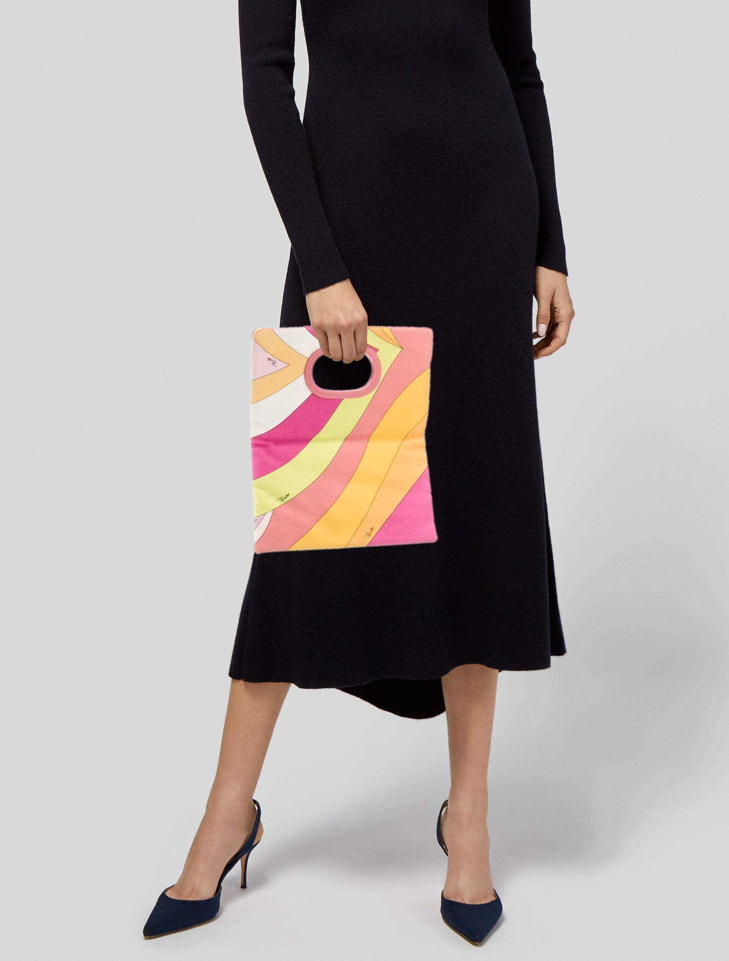 Emilio Pucci Canvas Top Handle Bag