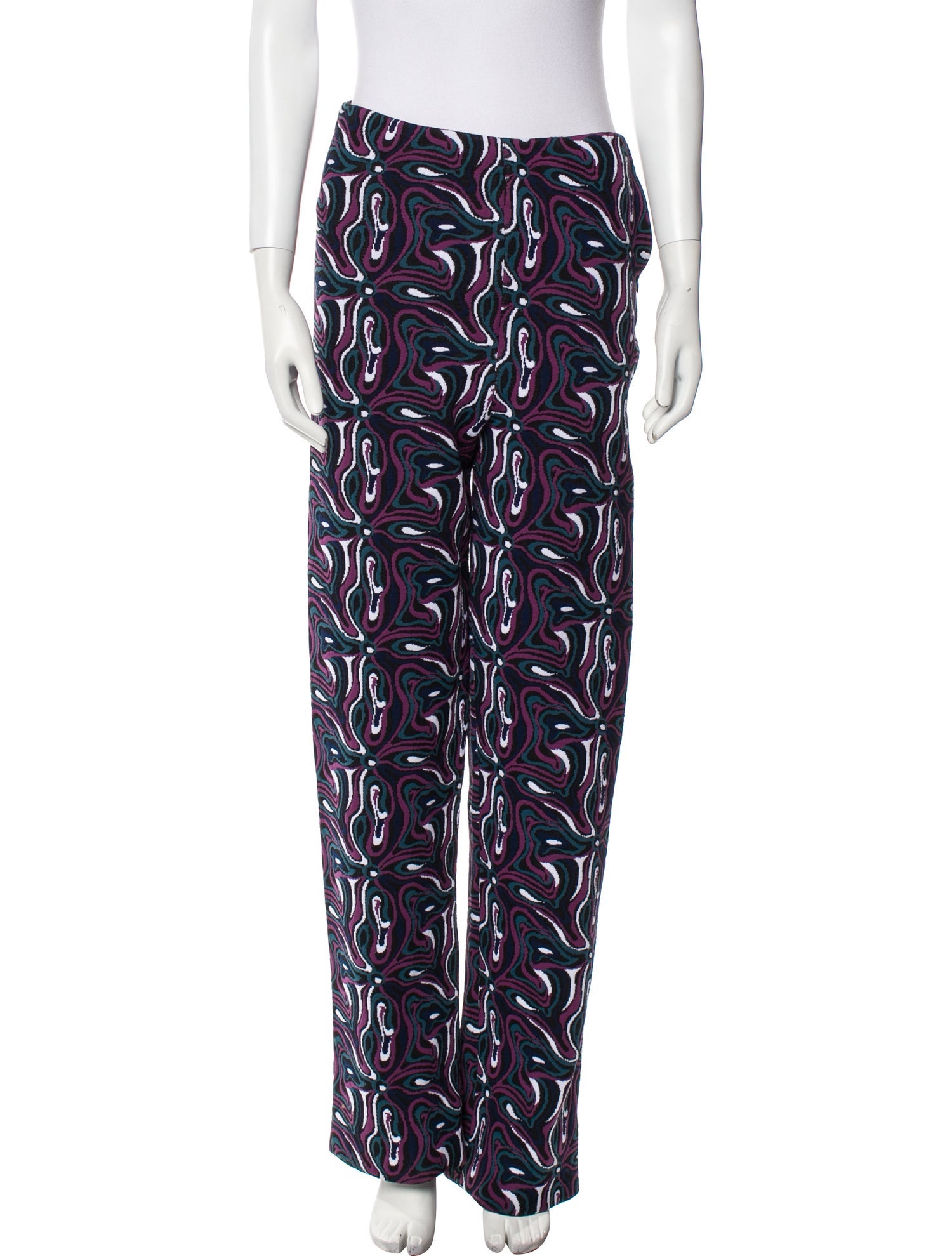 Emilio Pucci Printed Straight Leg Pants