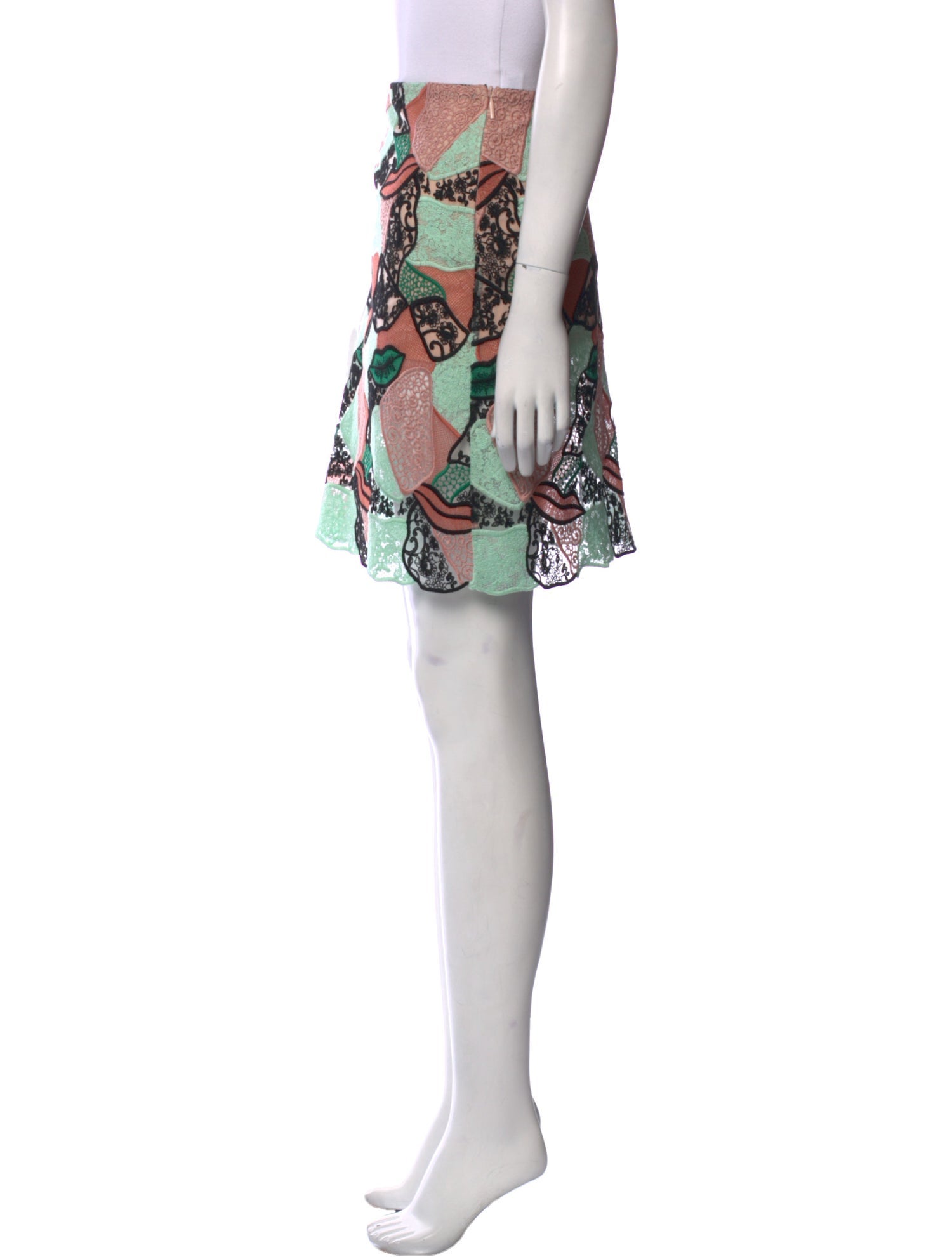 Emilio Pucci Lace Pattern Mini Skirt