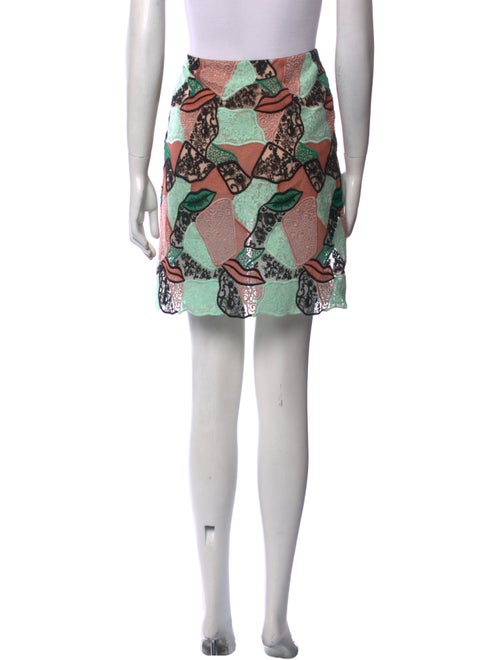 Emilio Pucci Lace Pattern Mini Skirt