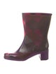 Emilio Pucci Rubber Plaid Print Rain Boots