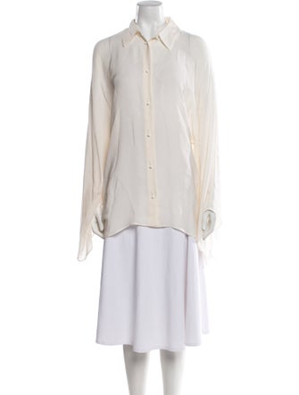 Emilio Pucci Long Sleeve Button-Up Top