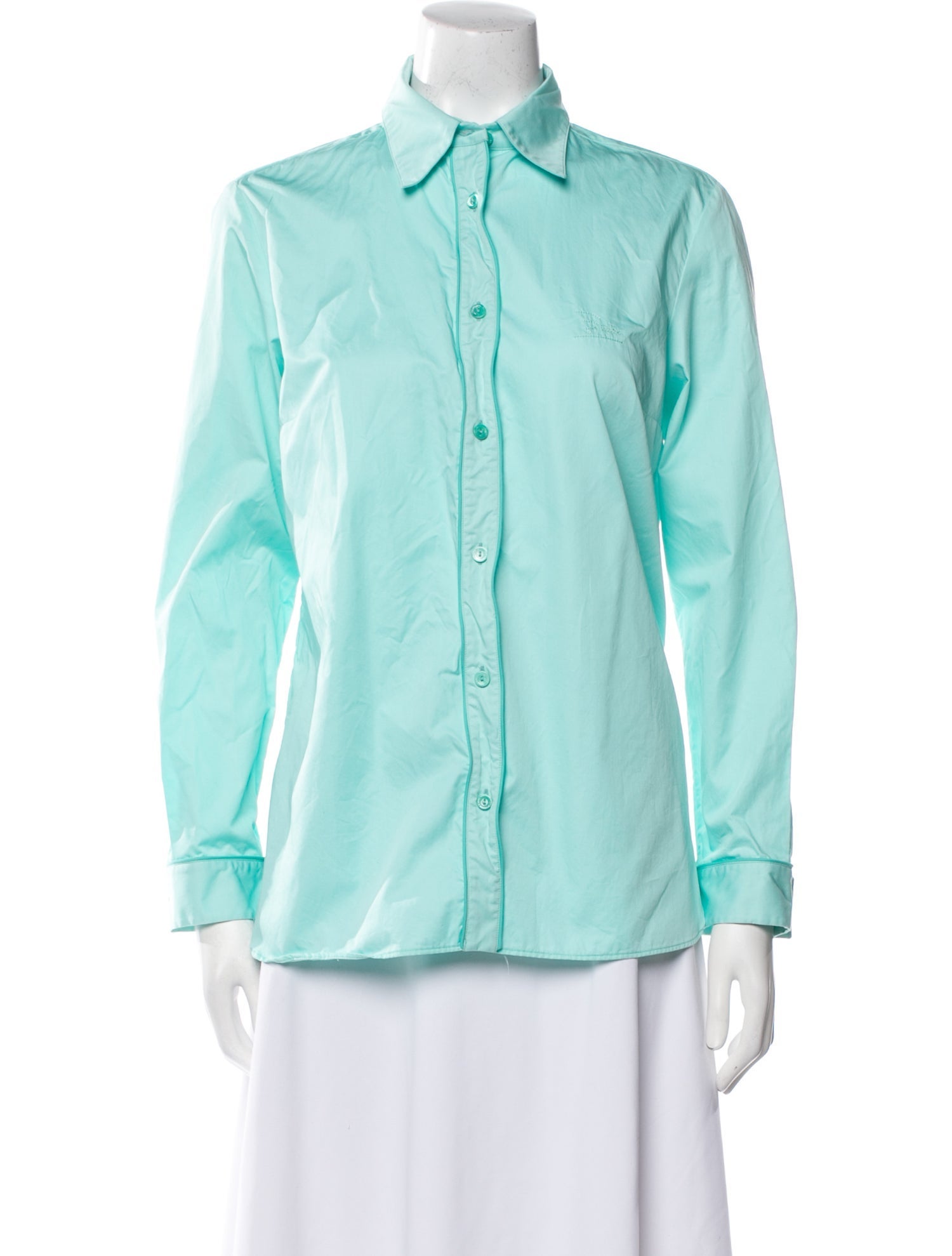 Emilio Pucci Long Sleeve Button-Up Top
