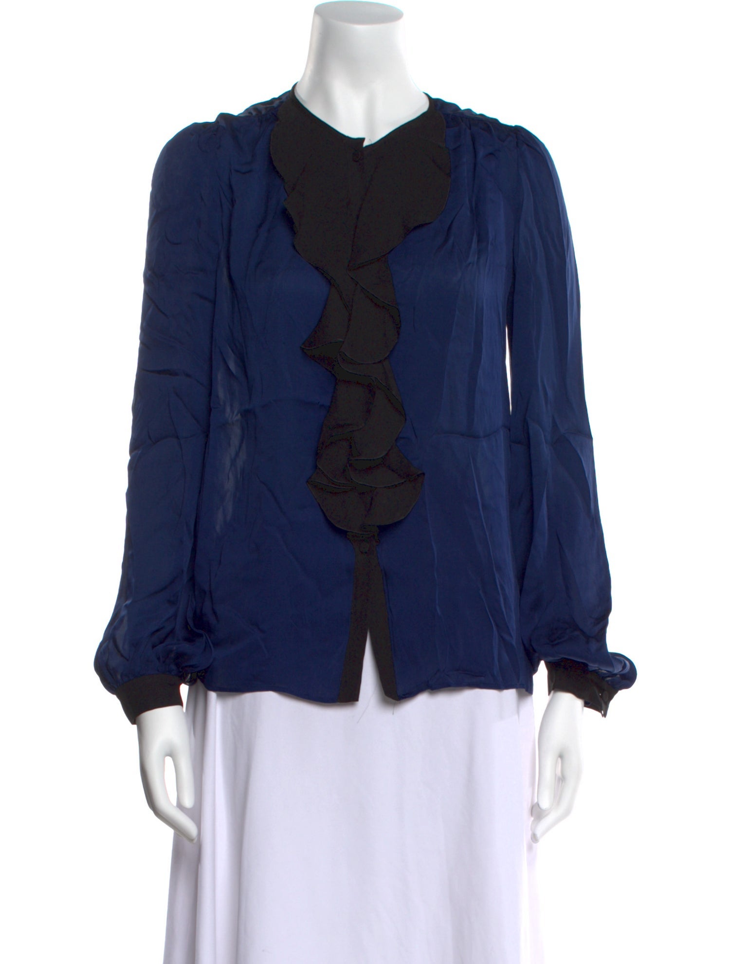 Emilio Pucci Silk V-Neck Blouse