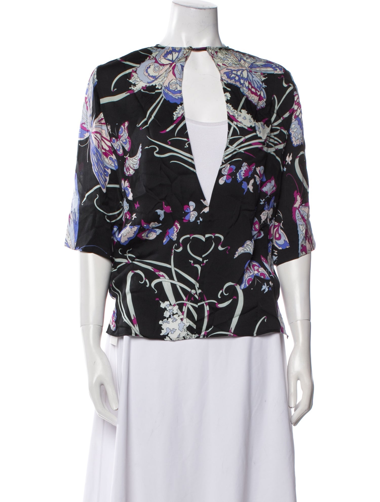 Emilio Pucci Silk Printed Blouse