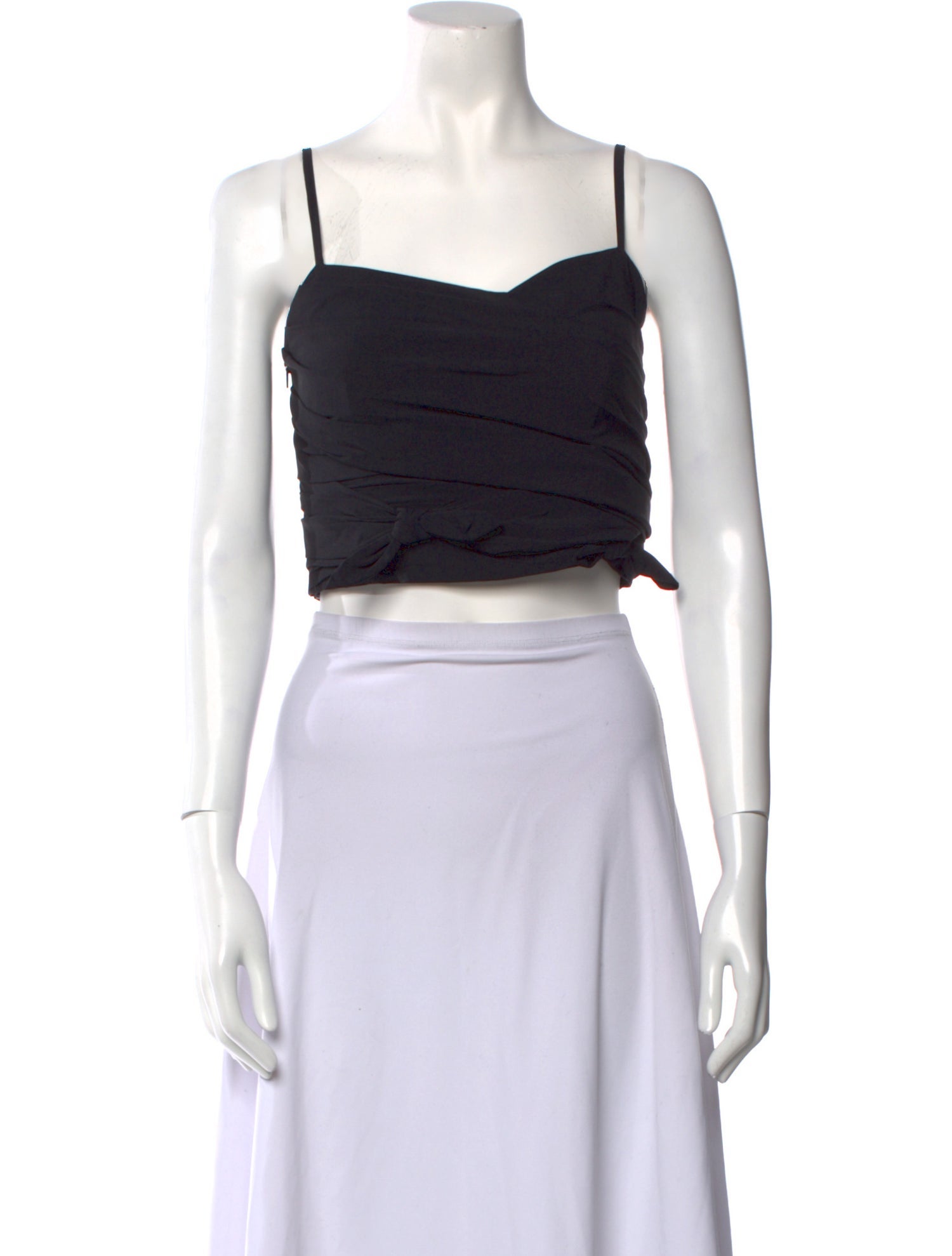 Emilio Pucci Square Neckline Sleeveless Crop Top