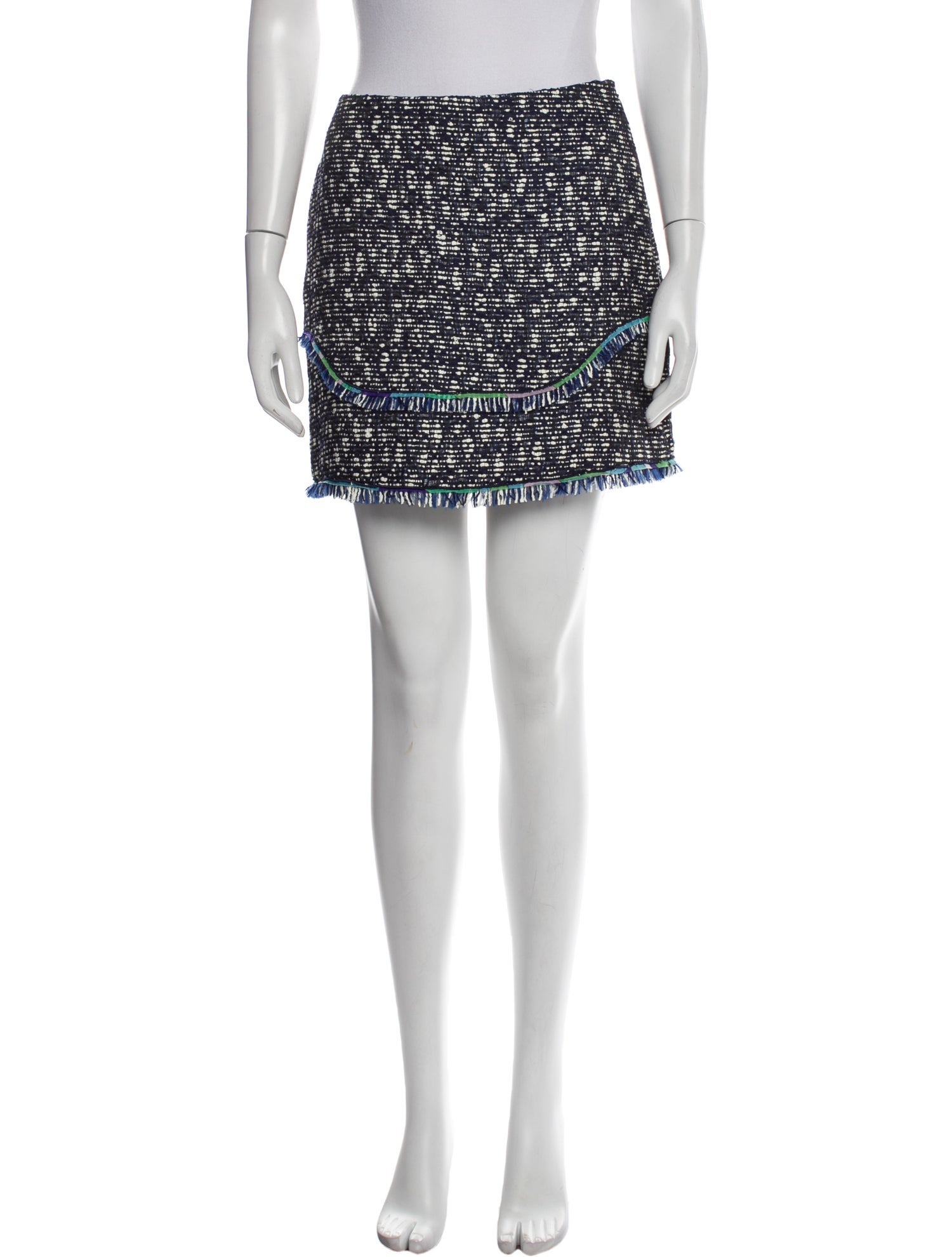 Emilio Pucci Raw-Edge Trim Mini Skirt w/ Tags