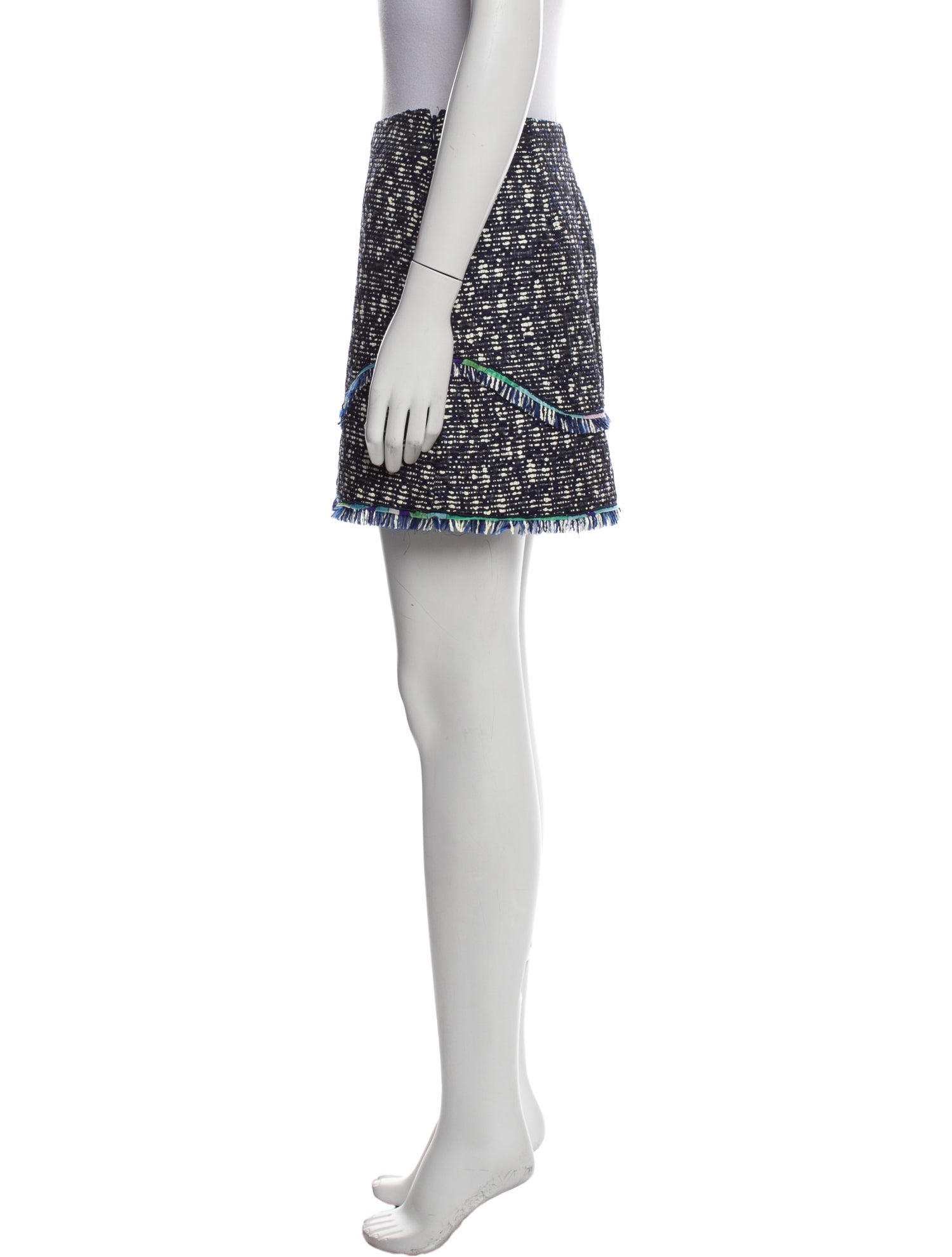 Emilio Pucci Raw-Edge Trim Mini Skirt w/ Tags