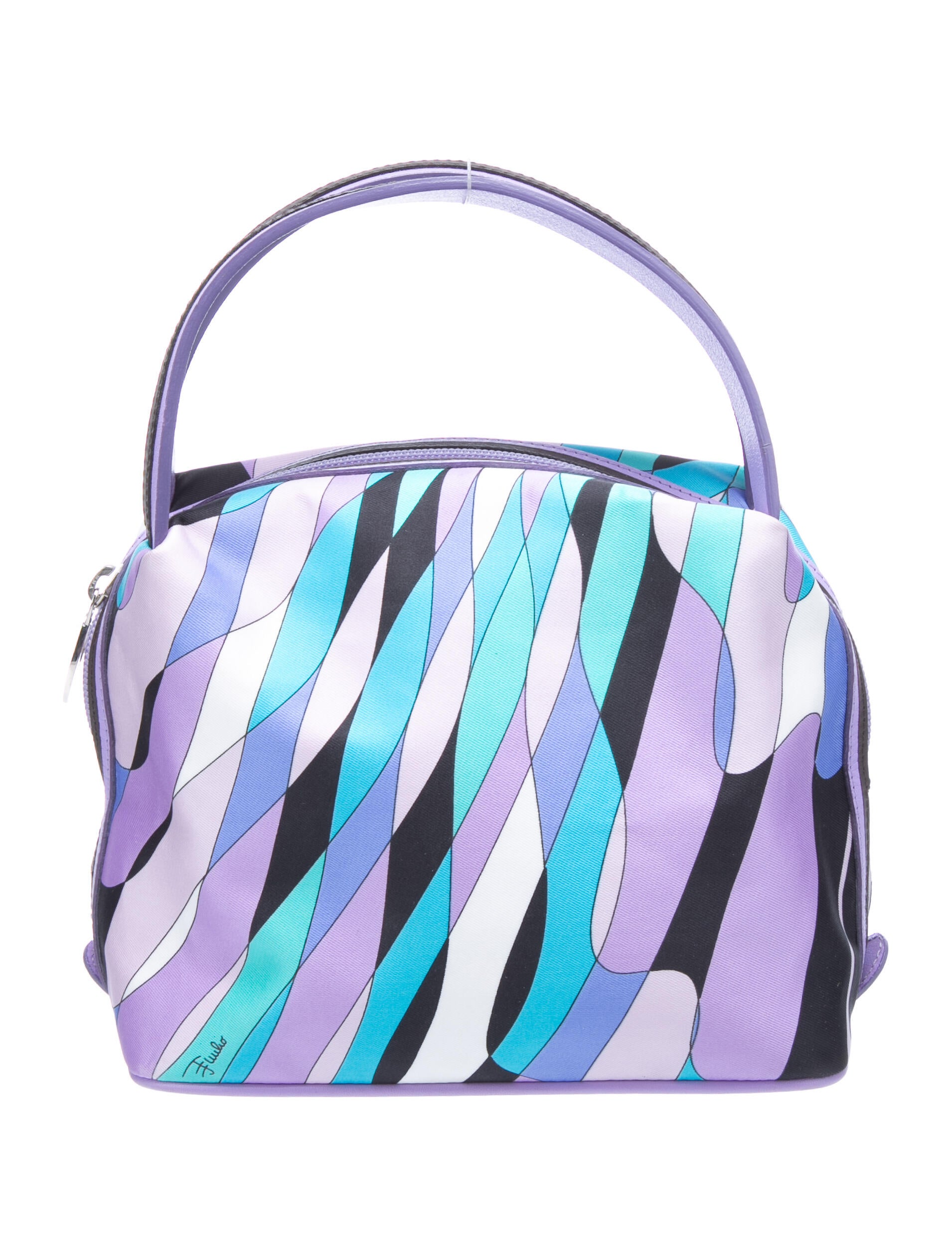 Emilio Pucci Satin Top Handle Bag