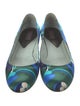 Emilio Pucci Satin Printed Ballet Flats