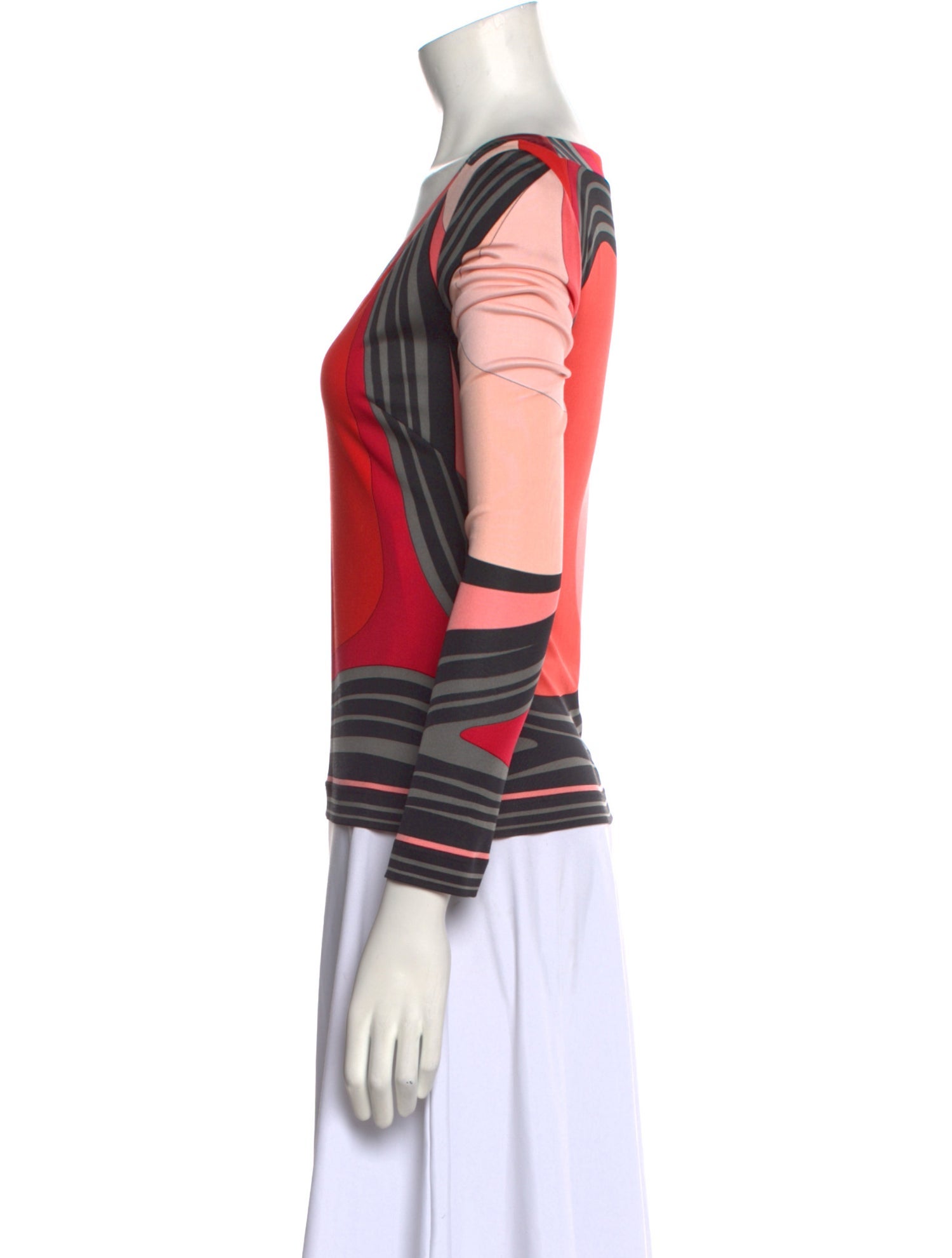 Emilio Pucci Silk Striped Top