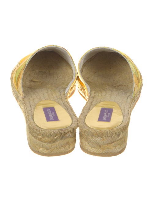 Emilio Pucci Canvas Printed Mules