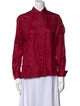 Emilio Pucci Silk Long Sleeve Button-Up Top